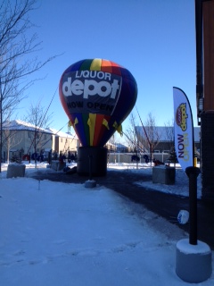 Hot Air Balloon for Liquor Depot
